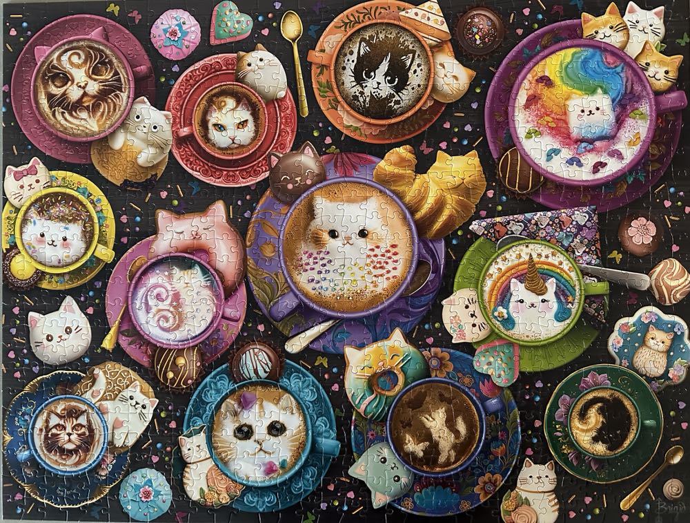 Latte Cats - DONE - Buffalo puzzle collectible - Main Image 2