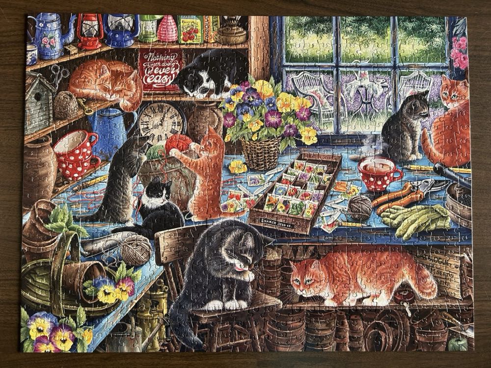 In The Garden Shed - Buffalo Games puzzle collectible [Barcode 079346173235] - Main Image 3