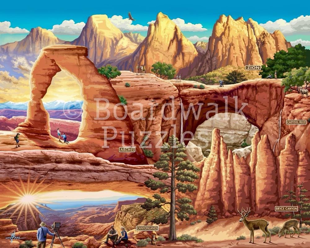 Utah’s 5 National Parks (PC) - Boardwalk puzzle collectible [Barcode 671095105781] - Main Image 2