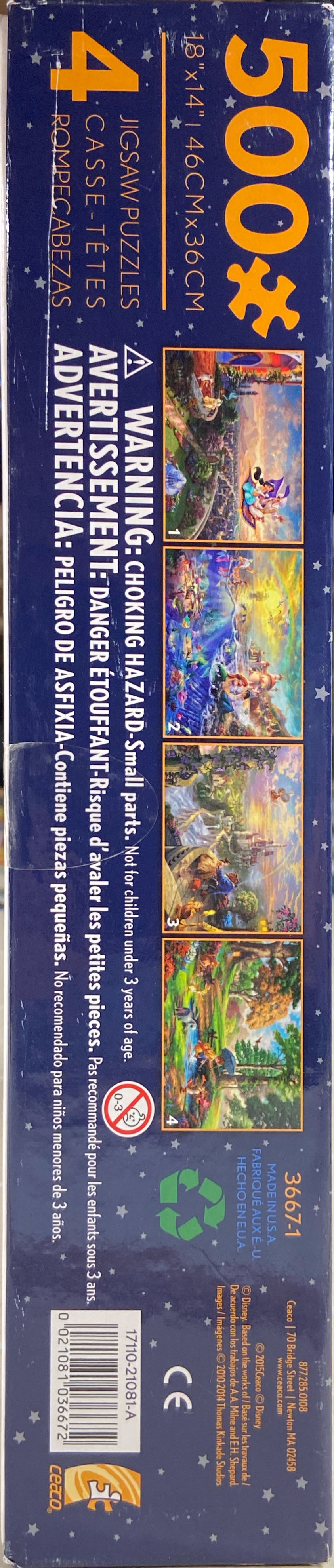 Disney Thomas Kinkade-4 Pack - Ceaco 🇺🇸 puzzle collectible - Main Image 2