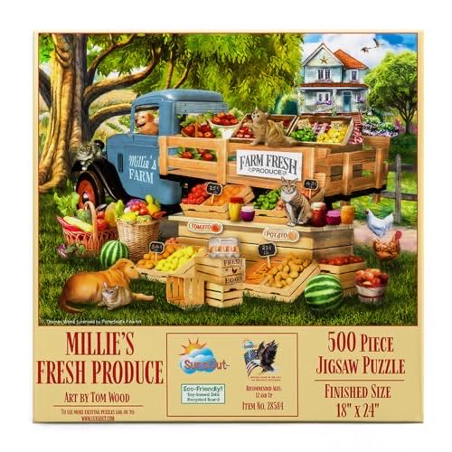 Cobble Hill Piece Puzzle Country Diary: Summer Sample Poster Included