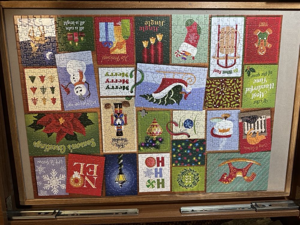 Greetings For The Holidays  - PuzzleTwist puzzle collectible [Barcode 614399102025] - Main Image 2