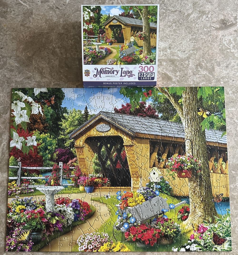 Garden Bridge - Master Pieces puzzle collectible [Barcode 705988618352] - Main Image 2