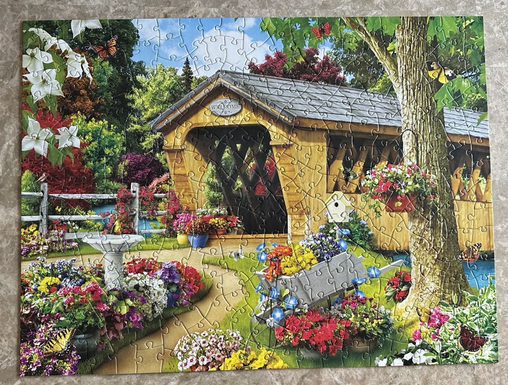 Garden Bridge - Master Pieces puzzle collectible [Barcode 705988618352] - Main Image 3