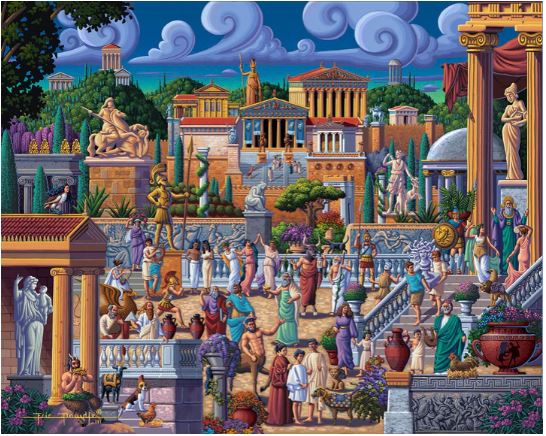 Greece - Mini 🔵 - Dowdle puzzle collectible - Main Image 2