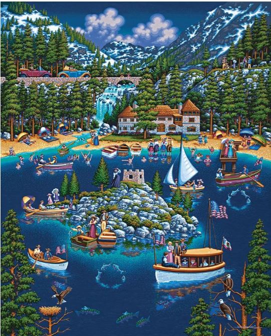 Lake Tahoe - Mini 🔵 - Dowdle puzzle collectible - Main Image 2