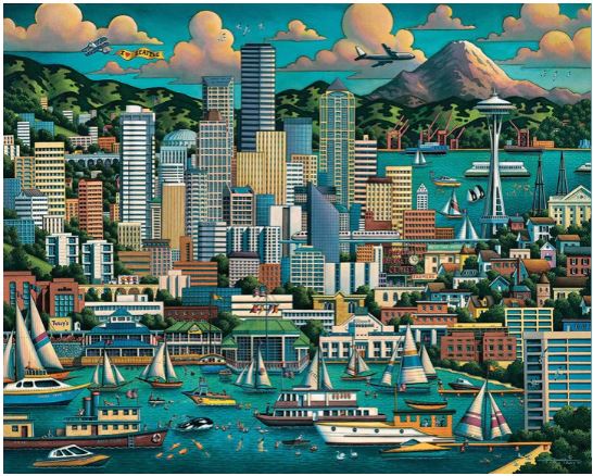 Seattle - Mini 🔵 - Dowdle puzzle collectible - Main Image 2