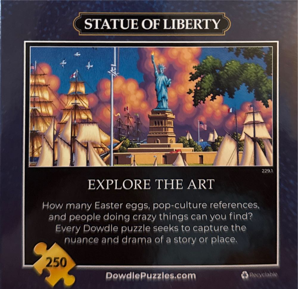 Statue of Liberty - Mini 🔵 - Dowdle puzzle collectible - Main Image 3
