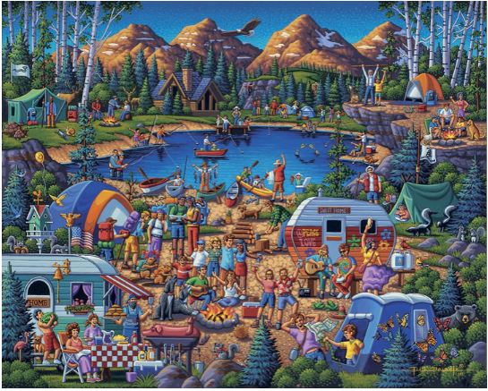 Camping Adventures - Mini 🔵 - Dowdle puzzle collectible - Main Image 2