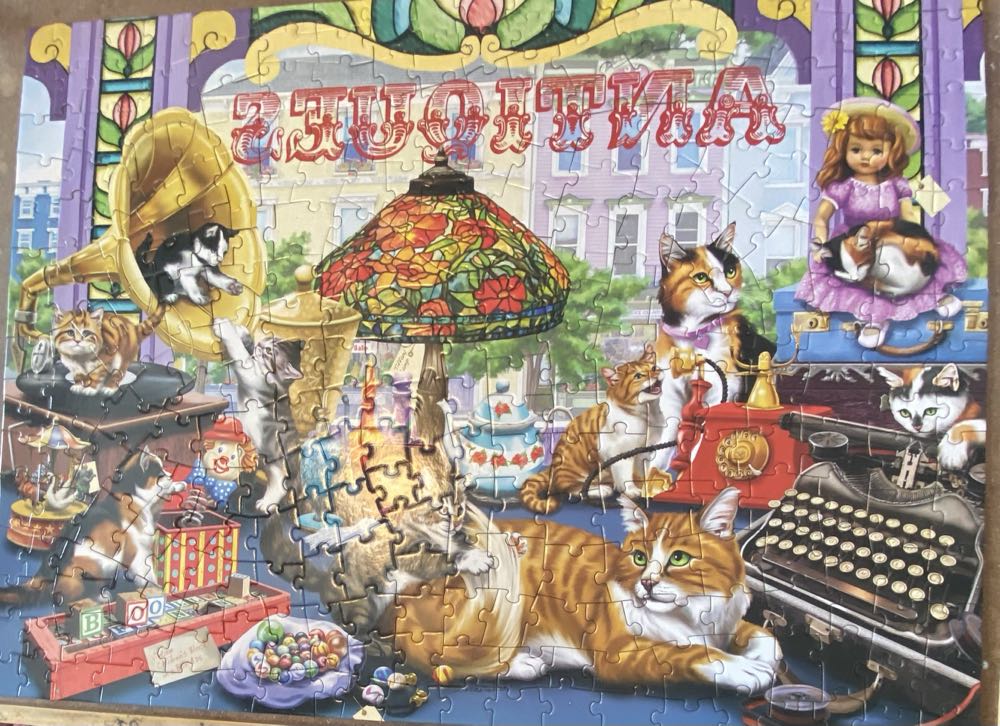 Antique Shop Kitties - Bits & Pieces puzzle collectible [Barcode 192949080882] - Main Image 2