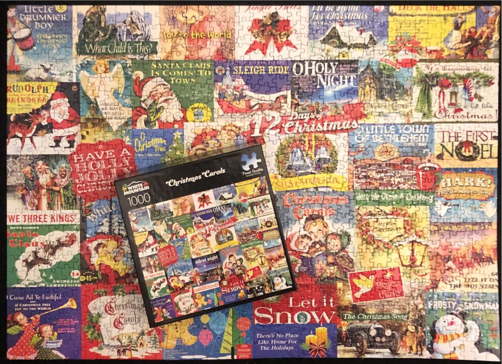 Christmas Carols - White Mountain puzzle collectible [Barcode 724819267040] - Main Image 3