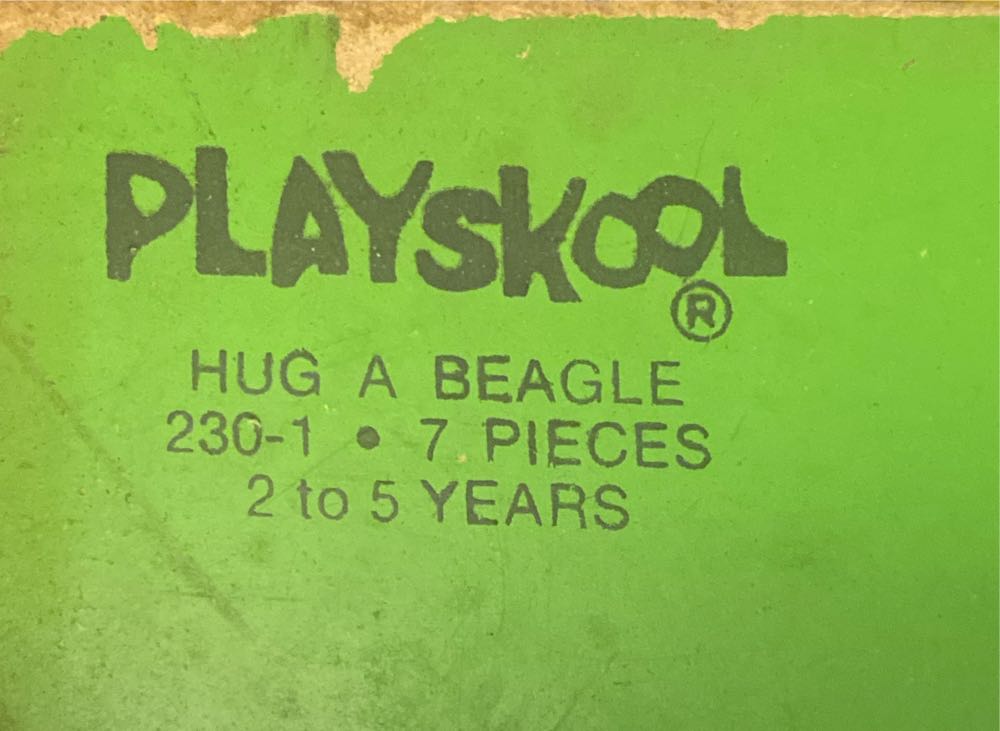 Playskool Hug A Beagle 7 Piece Wooden Puzzle - Playskool puzzle collectible - Main Image 2