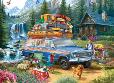 Loading The Wagoneer (v)🧩 - EuroGraphics puzzle collectible [Barcode 628136658676] - Main Image 2