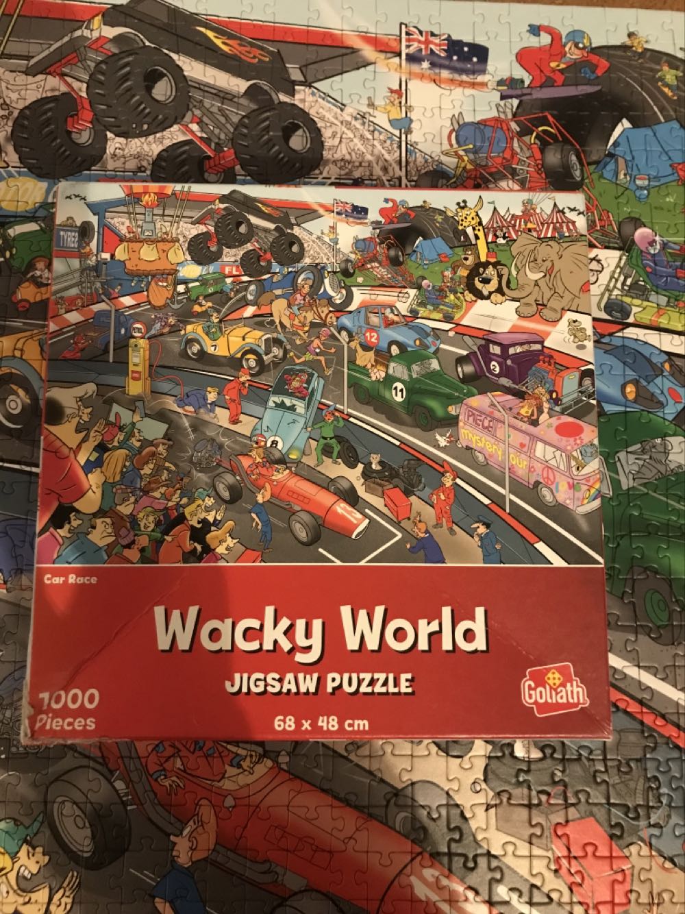 Car Race - Goliath Wacky World puzzle collectible [Barcode 8720077185562] - Main Image 3
