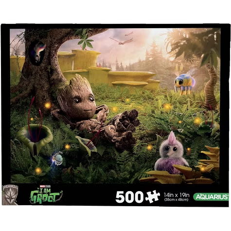 I Am Groot Puzzle 500 Piece Jigsaw Puzzle Glare Free Precision Fit Virtually No Puzzle Dust Officially Licensed  Collectibles-14x19 In - Aquarius Puzzles puzzle collectible [Barcode 840391173279] - Main Image 2