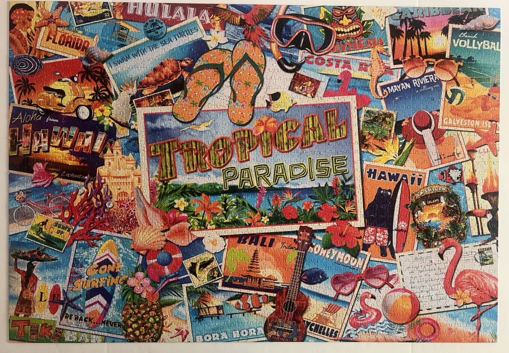 Tropical Paradise - Buffalo Games puzzle collectible [Barcode 079346021017] - Main Image 2