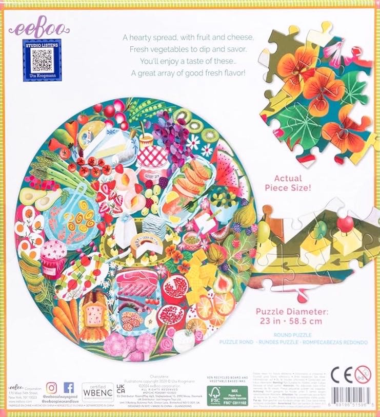 Charcuterie - Eeboo puzzle collectible [Barcode 689196515965] - Main Image 3