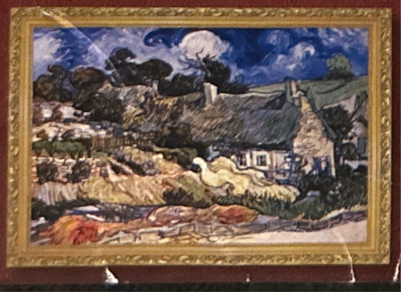 Moruska Thatched Cottages at Cordeville by Vincent Van Gogh - Moruska puzzle collectible [Barcode 6947632631520] - Main Image 3