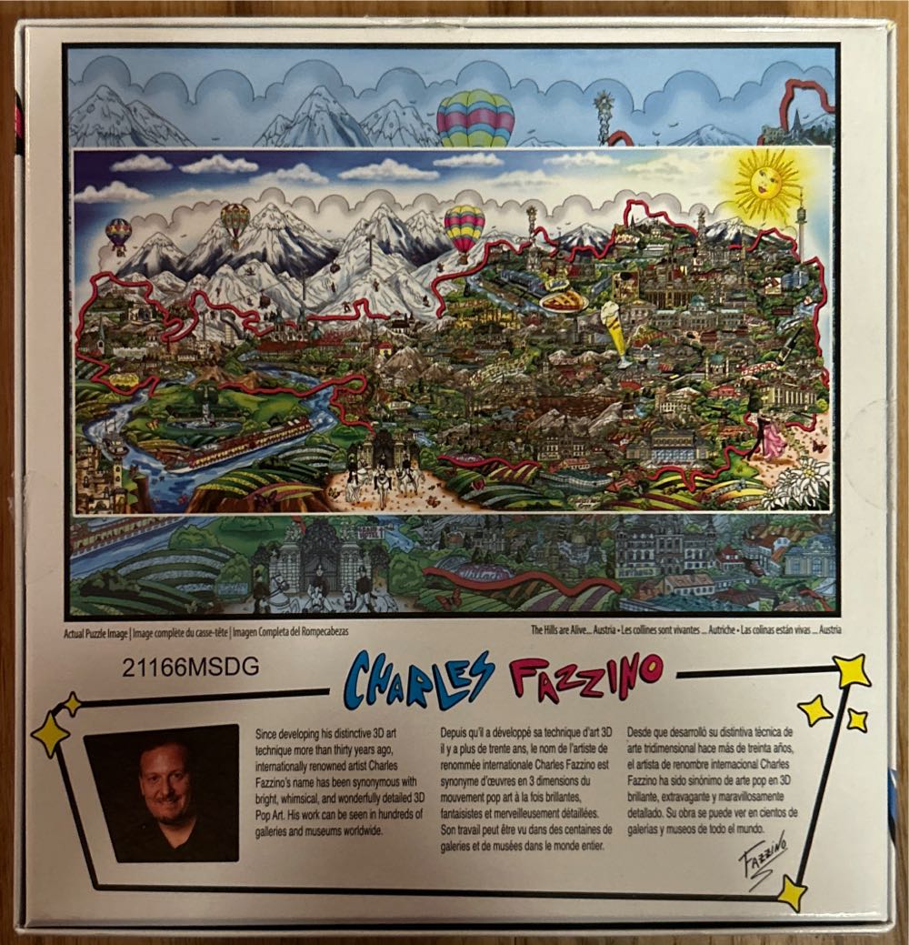 The Hills Are Alive…Austria - TCG Toys puzzle collectible [Barcode 686141944566] - Main Image 2