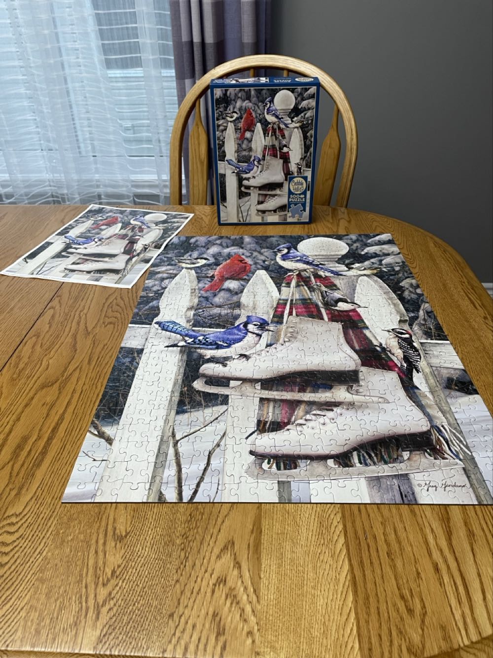 Birds With Skates - Cobble Hill puzzle collectible [Barcode 625012450713] - Main Image 4