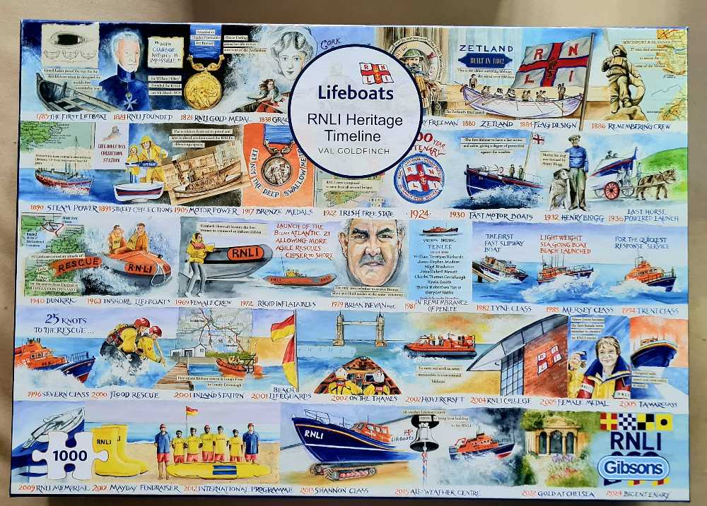 RNLI Heritage Timeline - Gibsons puzzle collectible [Barcode 5012269071351] - Main Image 2
