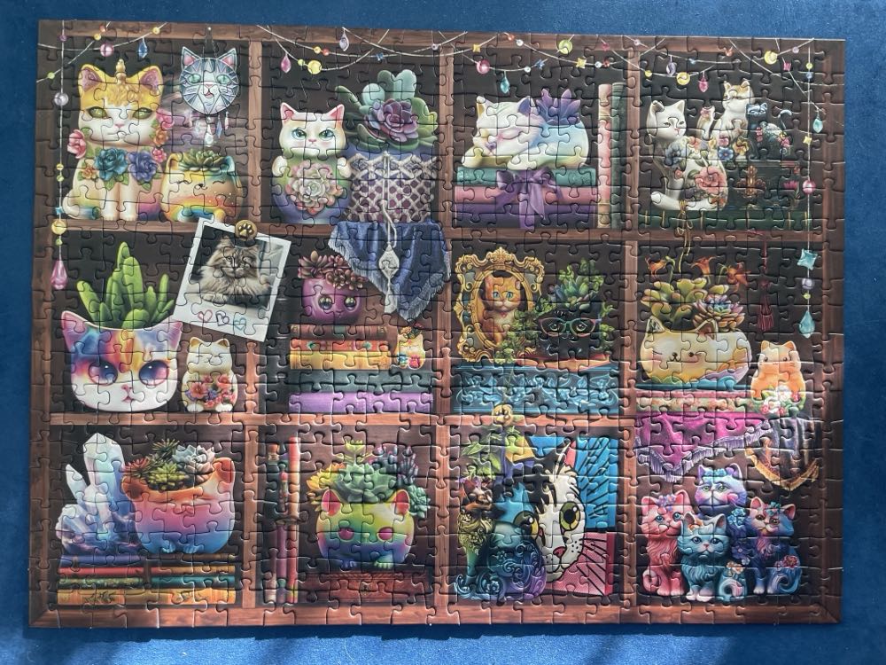 Cubby Cats and Succulents - Ravensburger puzzle collectible - Main Image 2