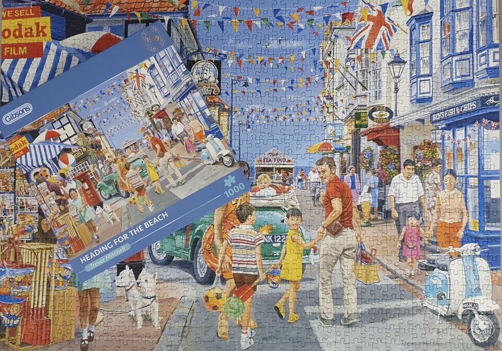 Heading For The Beach (Agnes €6,50) - Gibsons puzzle collectible [Barcode 5012269063899] - Main Image 4