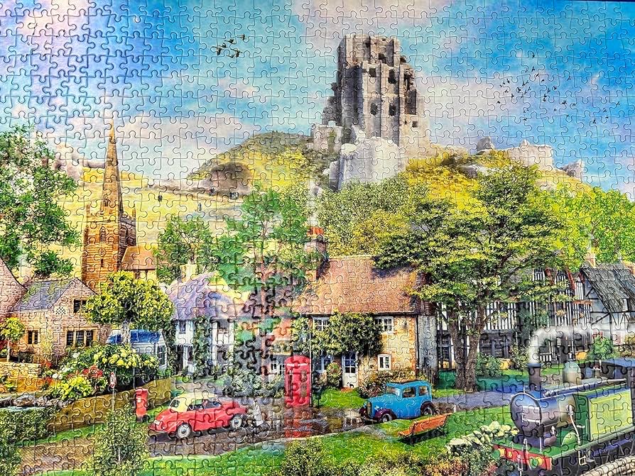 Below Corfe Castle (Linda van Den Broek) - Gibsons puzzle collectible [Barcode 5012269063943] - Main Image 3