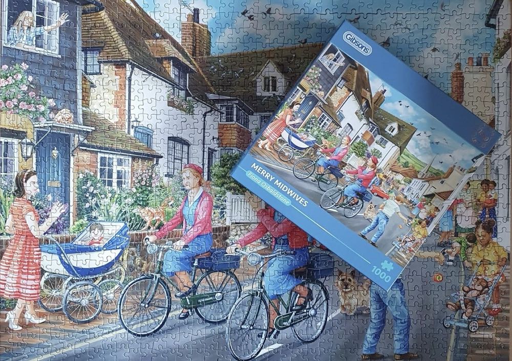 Merry Midwives - Gibsons puzzle collectible [Barcode 5012269064018] - Main Image 4
