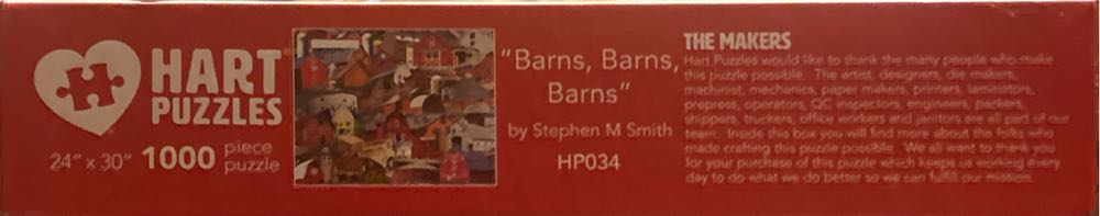 Barns, Barns, Barns - Hart Puzzles puzzle collectible [Barcode 704846705913] - Main Image 4