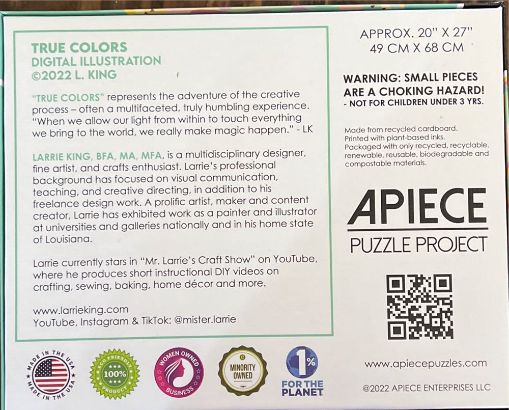 True Colors - Apiece puzzle collectible [Barcode 724087007362] - Main Image 2