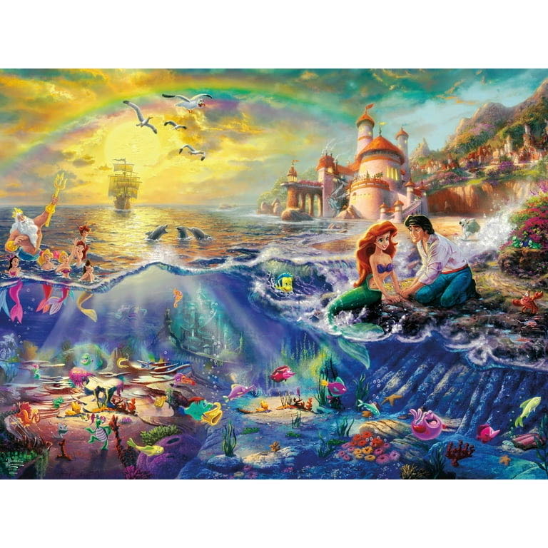Thomas Kinkade - The Little Mermaid - Ceaco puzzle collectible [Barcode 021081242332] - Main Image 2