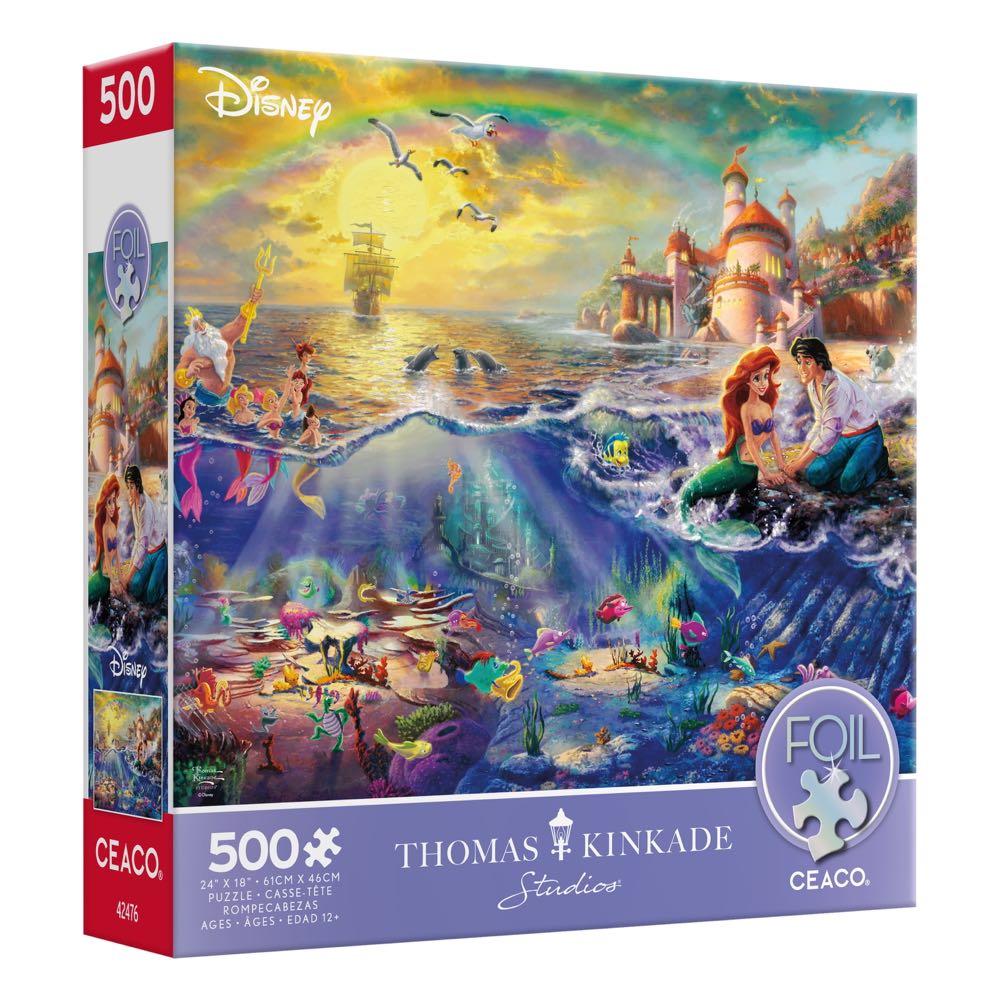 Thomas Kinkade - The Little Mermaid - Ceaco puzzle collectible [Barcode 021081242332] - Main Image 3