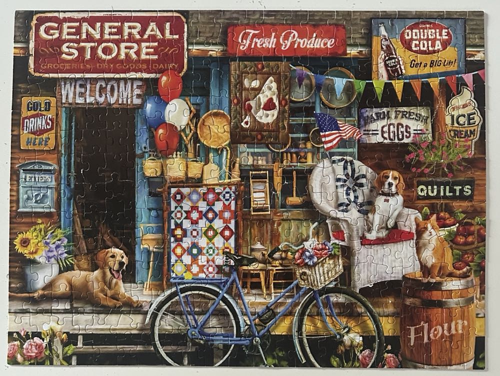 Waiting At The Store - SunsOut puzzle collectible [Barcode 796780298224] - Main Image 3