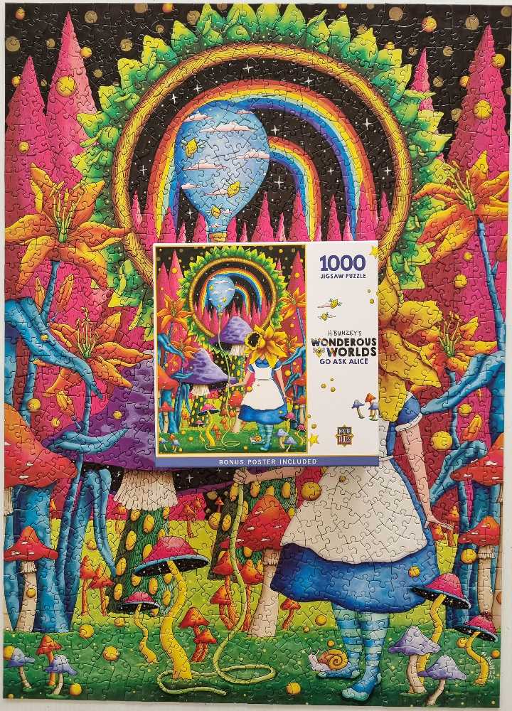 Wonderous Worlds - Go Ask Alice - MasterPieces Inc. puzzle collectible [Barcode 705988724077] - Main Image 2