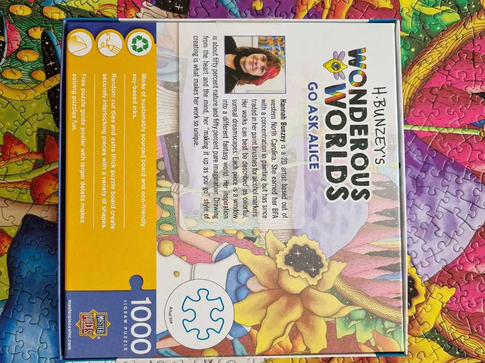 Wonderous Worlds - Go Ask Alice - MasterPieces Inc. puzzle collectible [Barcode 705988724077] - Main Image 4