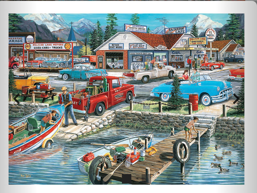 Let’s Go Fishing - Eurographics puzzle collectible [Barcode 628136658683] - Main Image 2