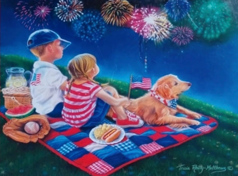 Fireworks Finale - SunsOut puzzle collectible [Barcode 796780359185] - Main Image 2