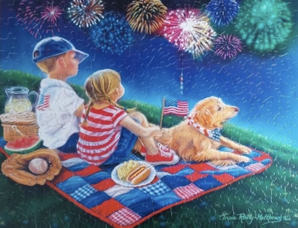 Fireworks Finale - SunsOut puzzle collectible [Barcode 796780359185] - Main Image 3