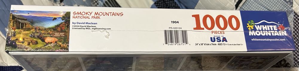 Smoky Mountains National Park - White Mountain puzzle collectible [Barcode 724819267514] - Main Image 2