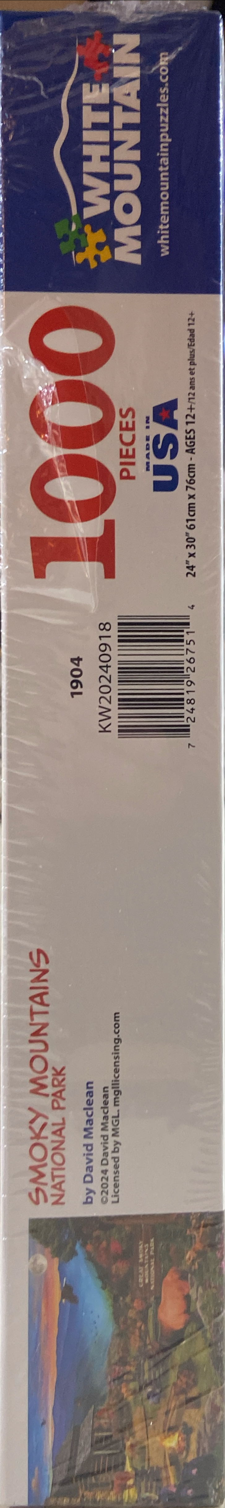 Smoky Mountains National Park - White Mountain puzzle collectible [Barcode 724819267514] - Main Image 4