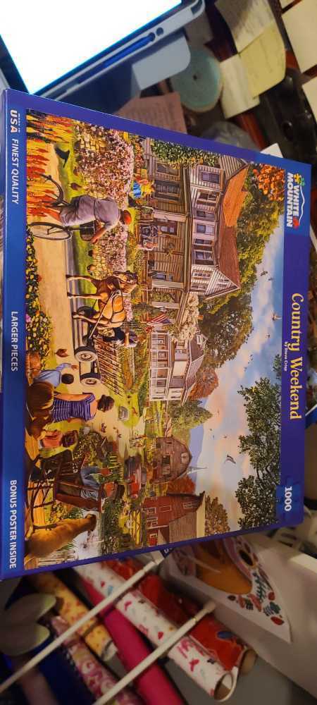 Country Weekend - White Mountain Puzzles puzzle collectible [Barcode 724819267507] - Main Image 4