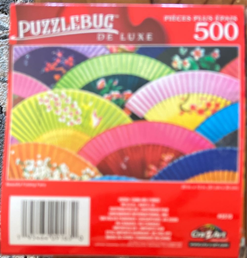 Beautiful Folding Fans - CraZArt puzzle collectible [Barcode 195464091630] - Main Image 2