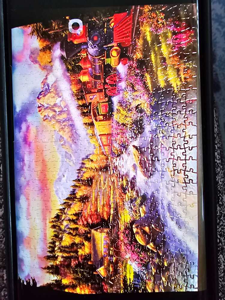 Train In The Rockies - Cobble Hill puzzle collectible - Main Image 2