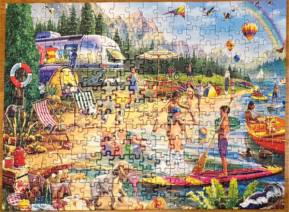 Day At The Lake - Master Pieces puzzle collectible [Barcode 705988603617] - Main Image 2