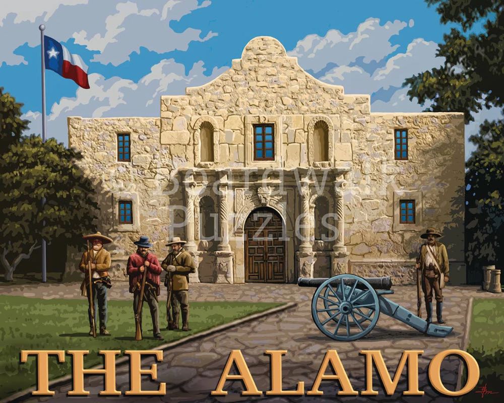The Alamo  - Boardwalk Puzzle Company puzzle collectible [Barcode 671095905626] - Main Image 2