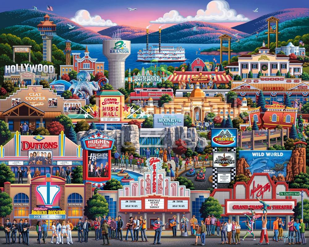 Branson  - Boardwalk Puzzle Company puzzle collectible [Barcode 671095905633] - Main Image 2
