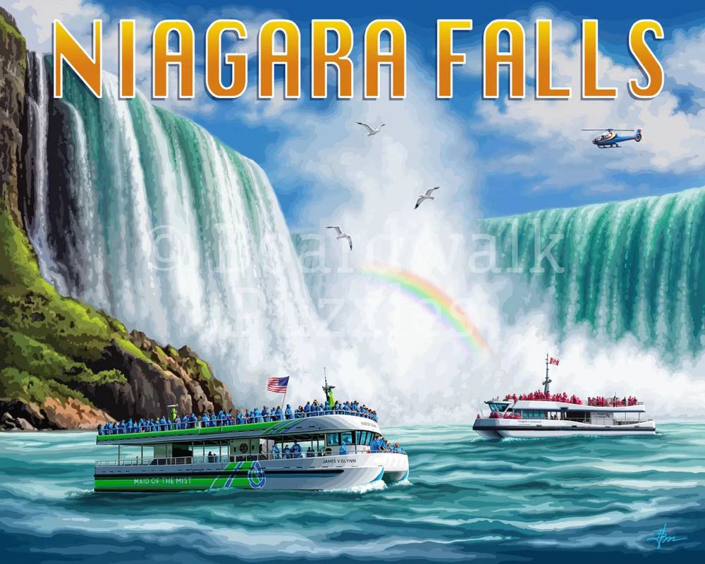 Iconic Places : Niagara Falls 🆕 - Boardwalk Puzzle Company puzzle collectible [Barcode 671095905770] - Main Image 2