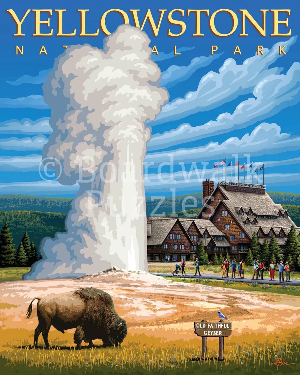 NPS : Yellowstone 🆕 - Boardwalk Puzzle Company puzzle collectible [Barcode 671095905695] - Main Image 2
