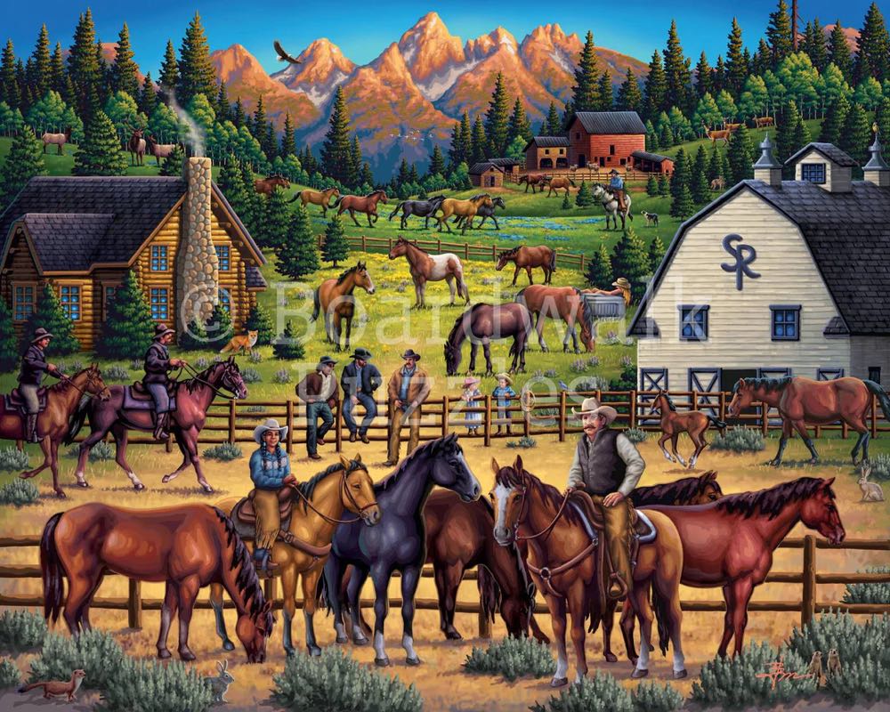 Sunrise Ranch. 210 - Boardwalk Puzzle Company puzzle collectible [Barcode 671095905480] - Main Image 2